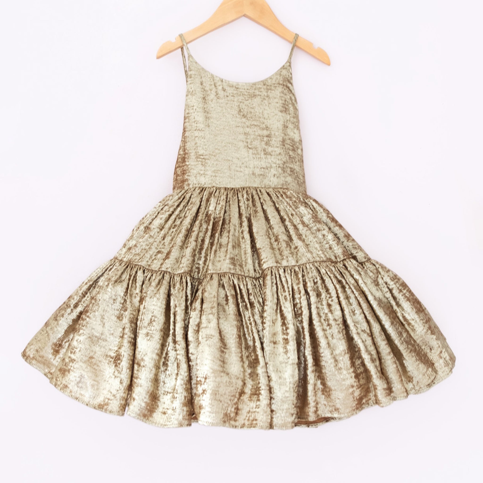Full of Light Gold Tiered Shortie  Pleiades Designs