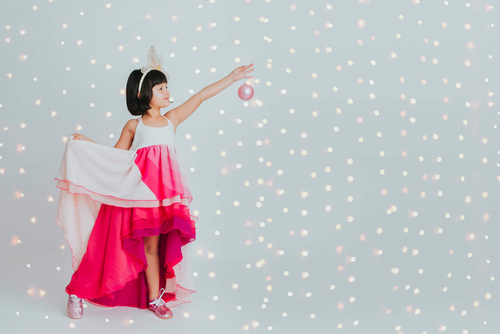 Pleiades Designs holiday christmas rainbow dress