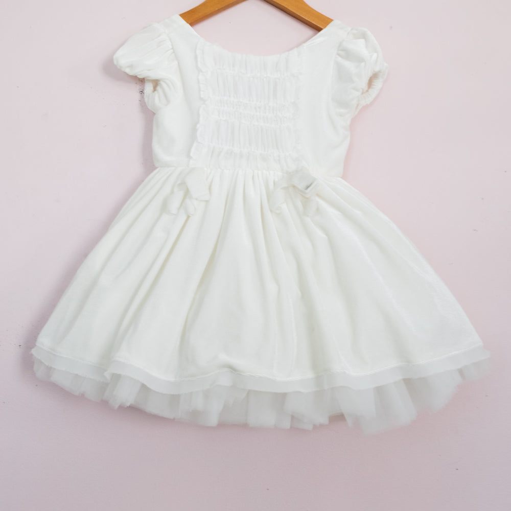 
                  
                    NEW style rouched bodice Vivian ivory sample - 2T
                  
                