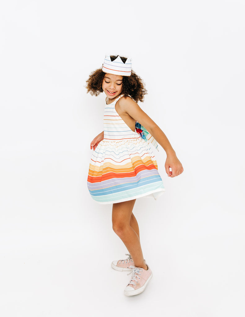 Sunshine & Rainbows Bow Back Shortie - Pleiades x Madly Wish