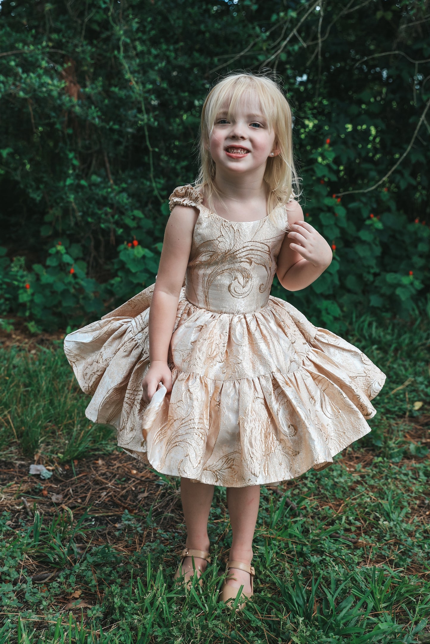 
                  
                    Holiday Tiered Shortie In Rose Gold
                  
                