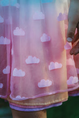 Sunset Cloud Unicorn Shortie - Material Flaw