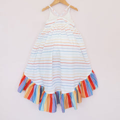 Sunshine & Rainbows Ruffle Hem Windsong - Pleiades x Madly Wish - Material Flaw