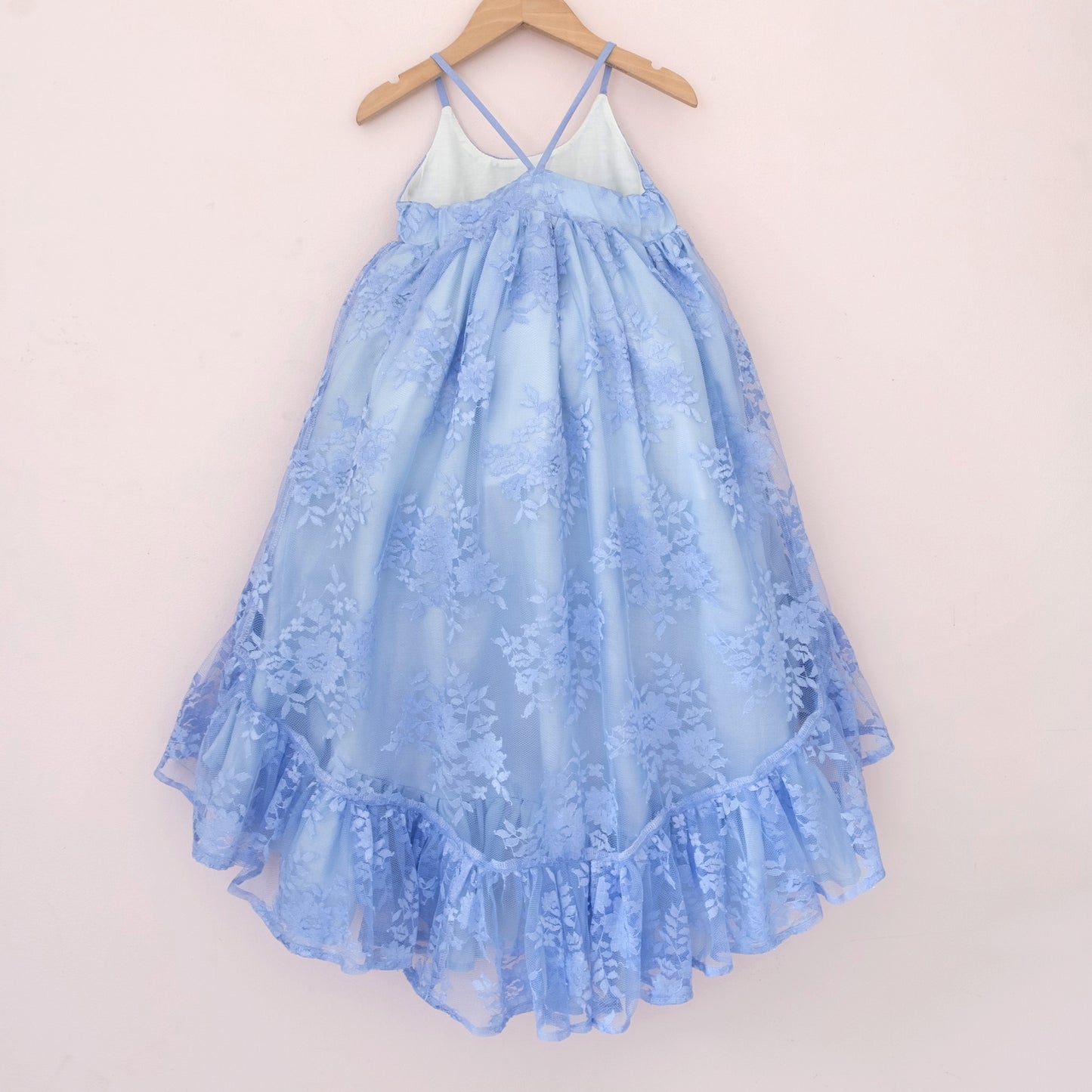 
                  
                    Blue Lace Ruffle Dress
                  
                