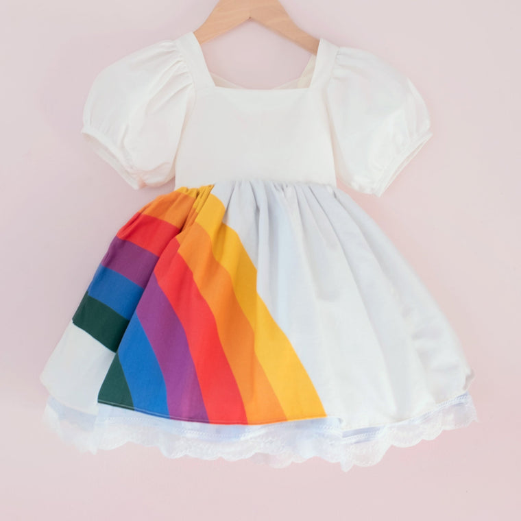 Darling Rainbow Chloe - Blue Clip Dot - Material Flaw