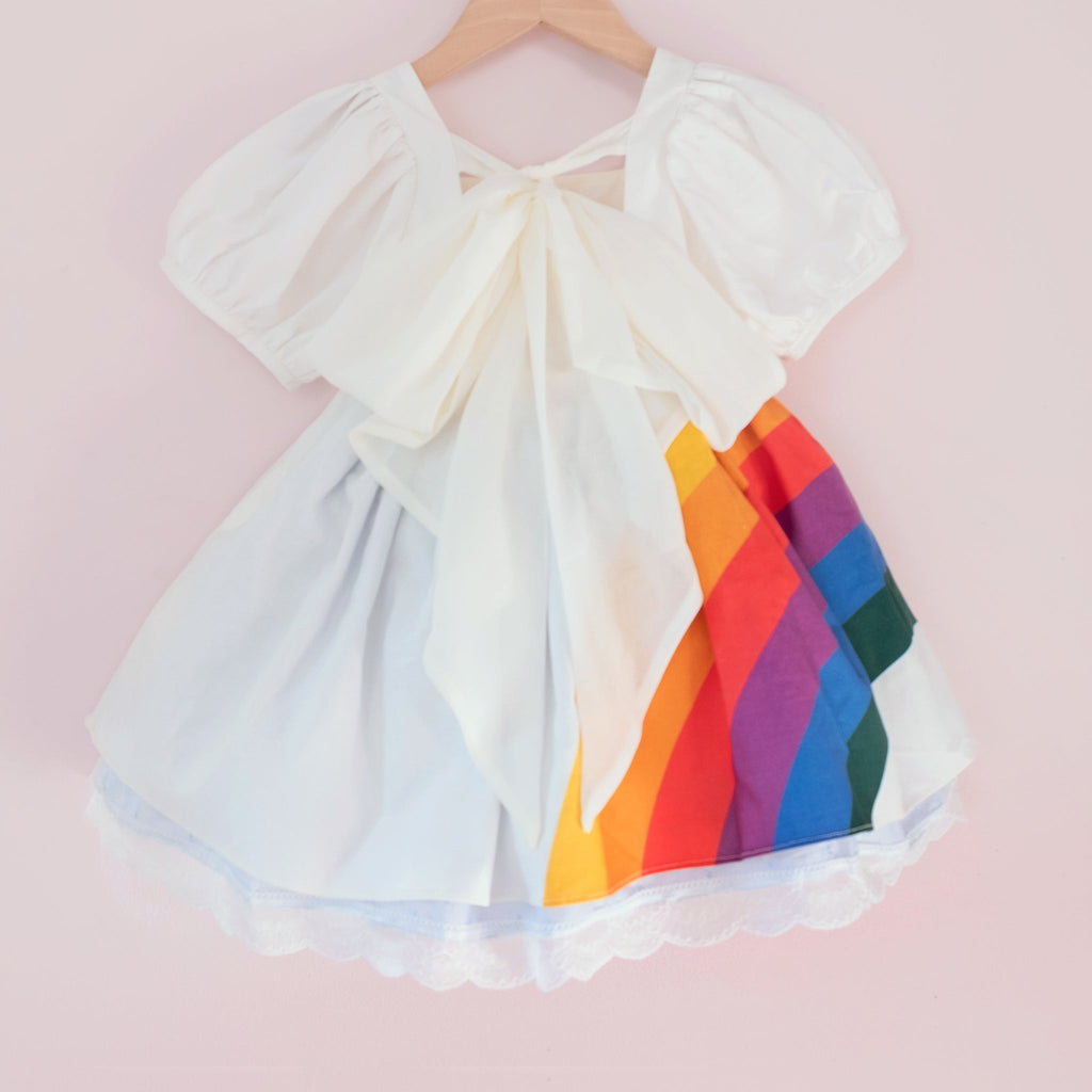 Darling Rainbow Chloe - Blue Clip Dot - Material Flaw