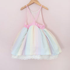 Pink Dreamy Rainbow Shortie - Material Flaw