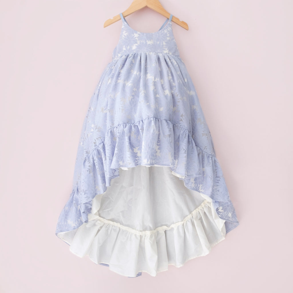 Blue Daisy Ruffle Dress