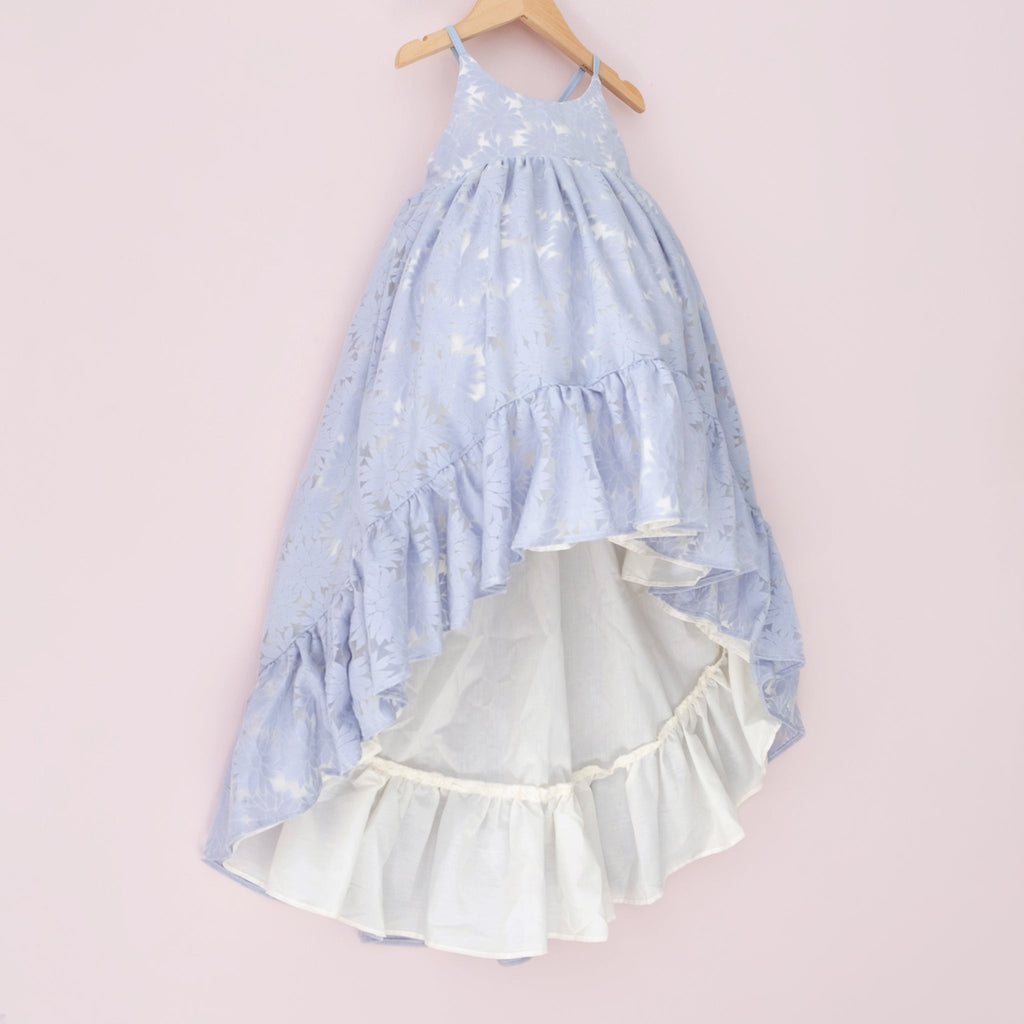 Blue Daisy Ruffle Dress - Material Flaw