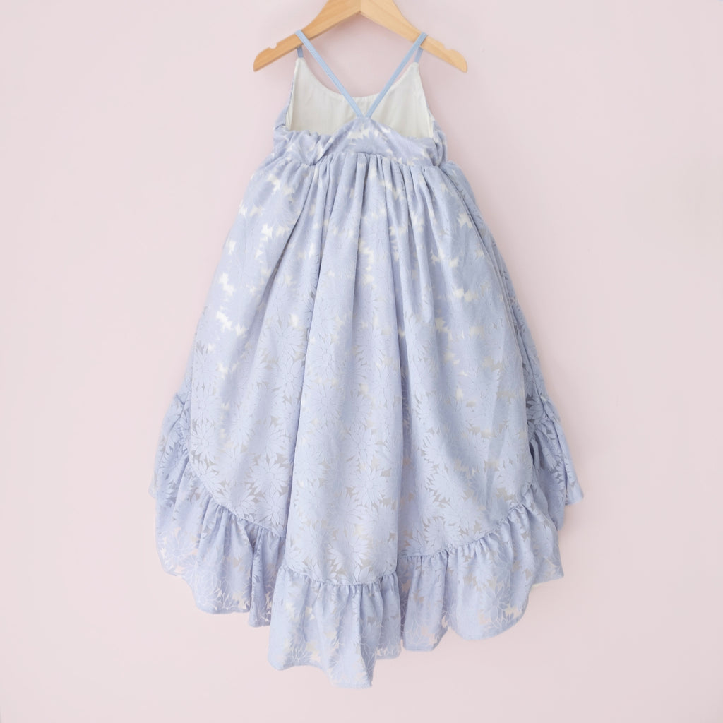 Blue Daisy Ruffle Dress