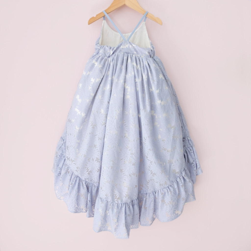 Blue Daisy Ruffle Dress - Material Flaw