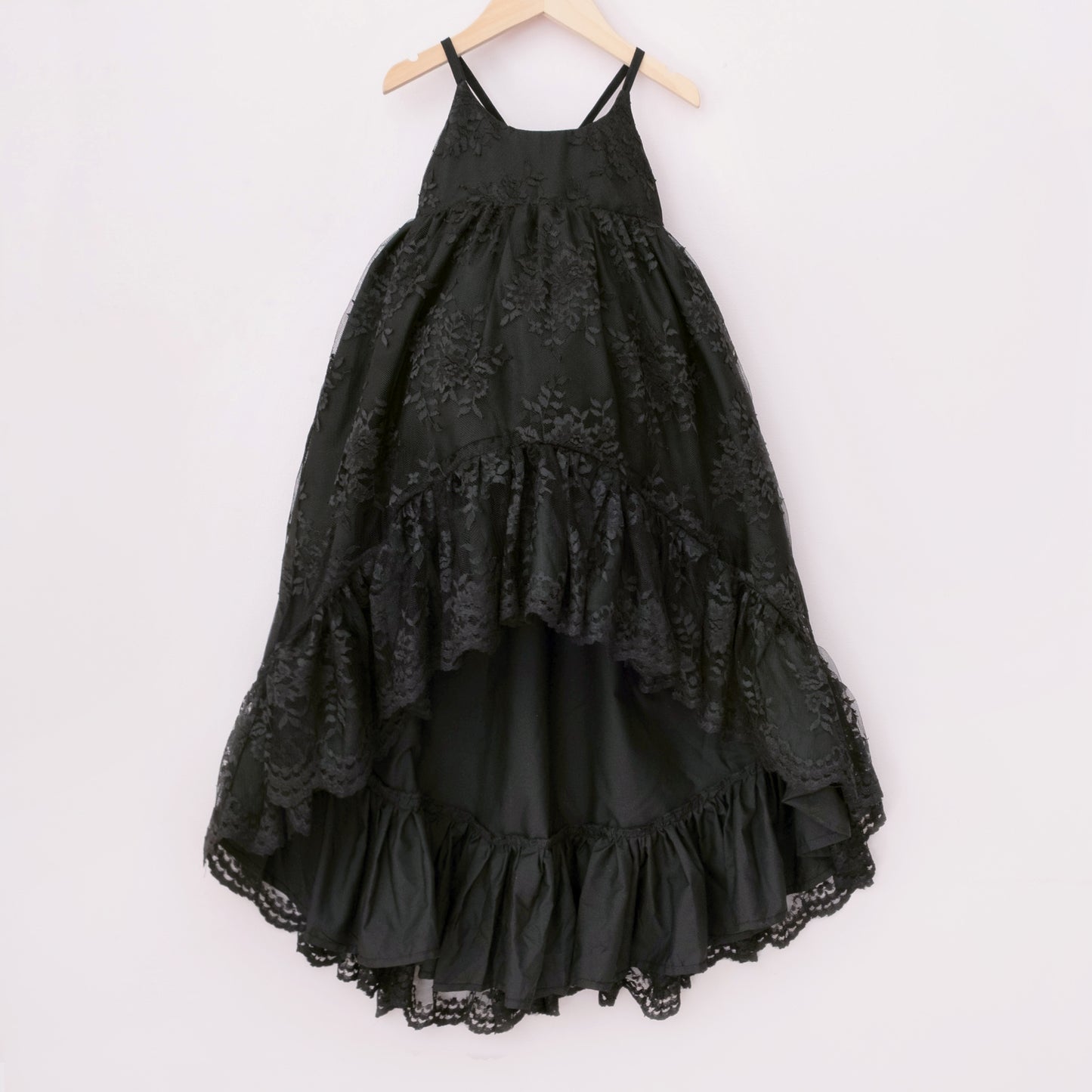 
                  
                    Black Lace Ruffle Dress
                  
                