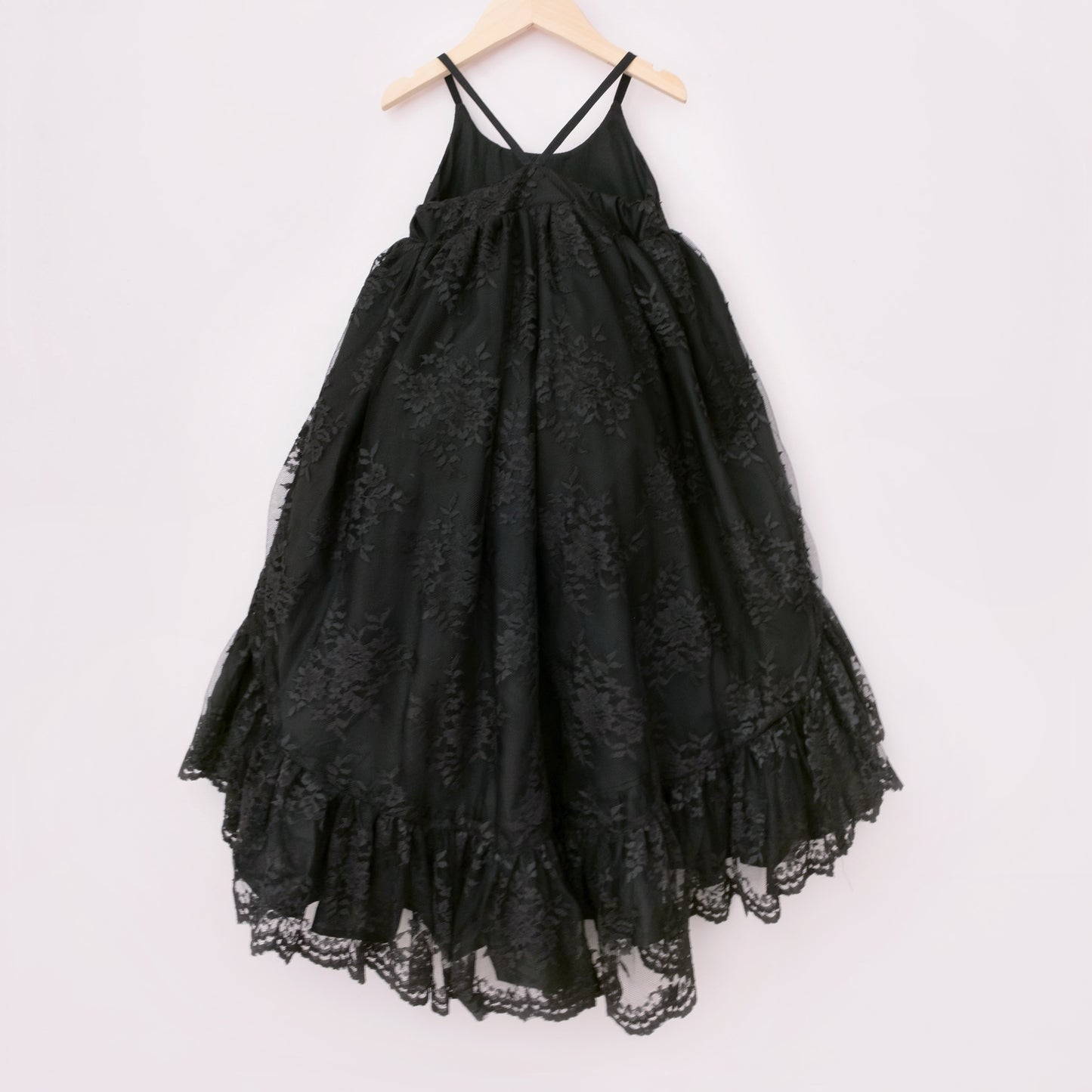 
                  
                    Black Lace Ruffle Dress
                  
                