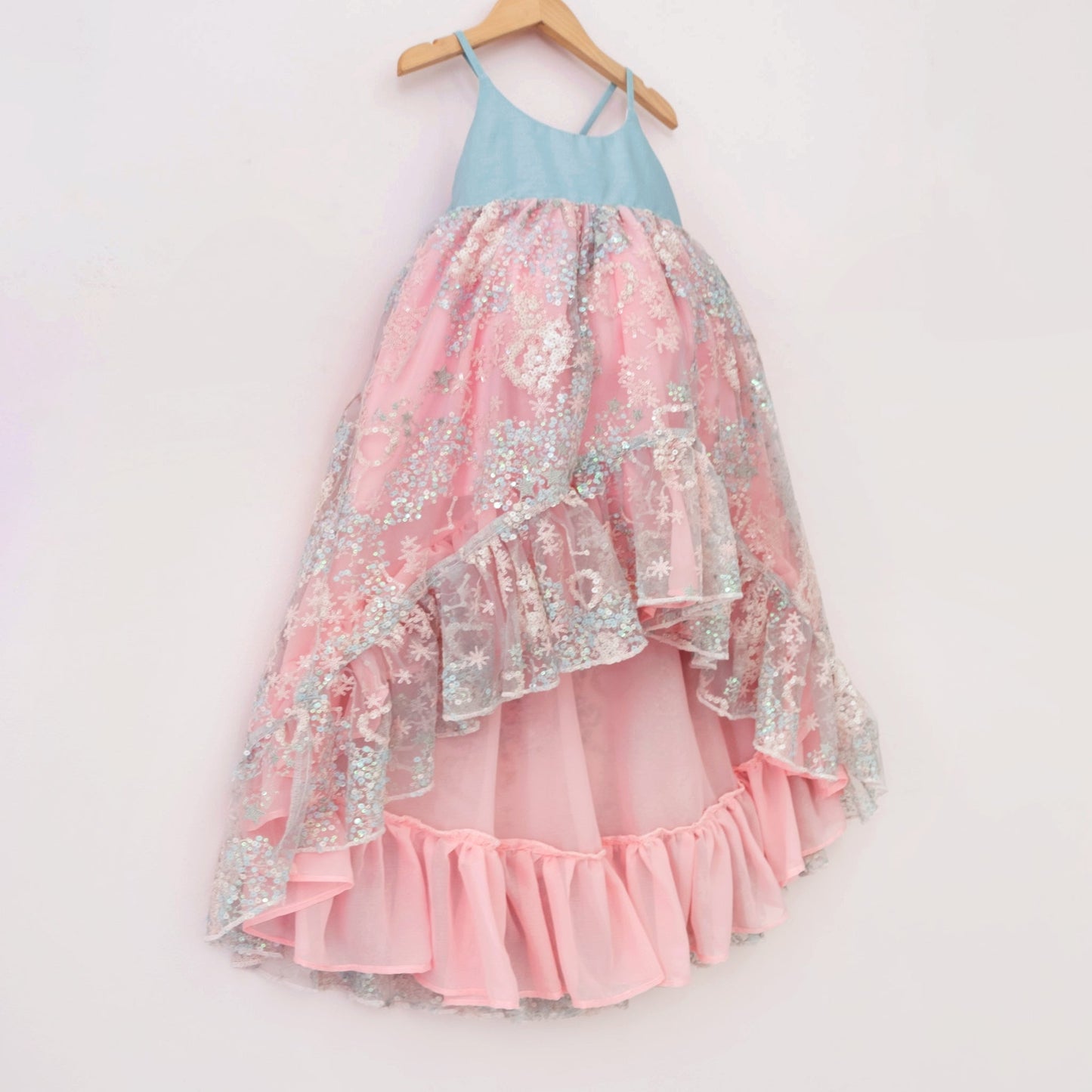 
                  
                    Starry Sequin Ruffle Dress - Material Flaw
                  
                