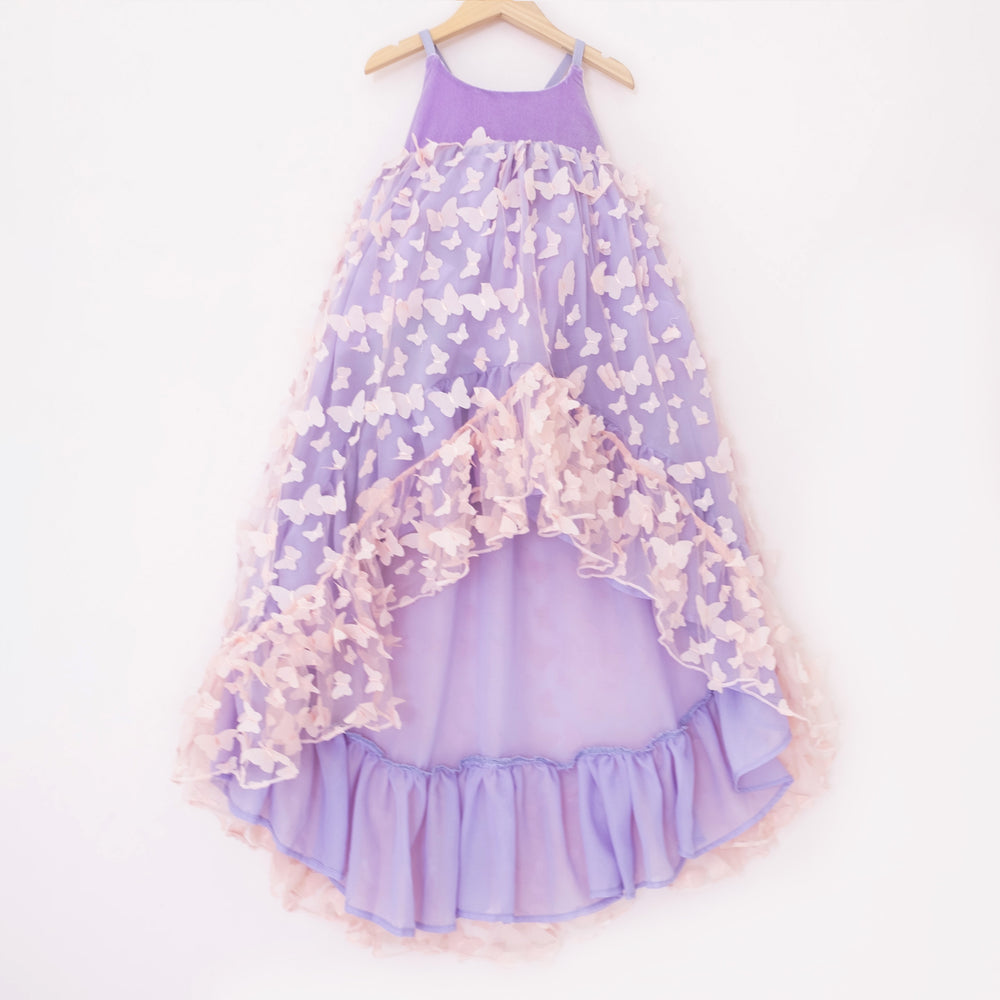 
                  
                    Purple Butterfly Ruffle Dress
                  
                