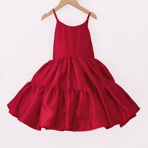Holiday Tiered Shortie in Red – Pleiades Designs