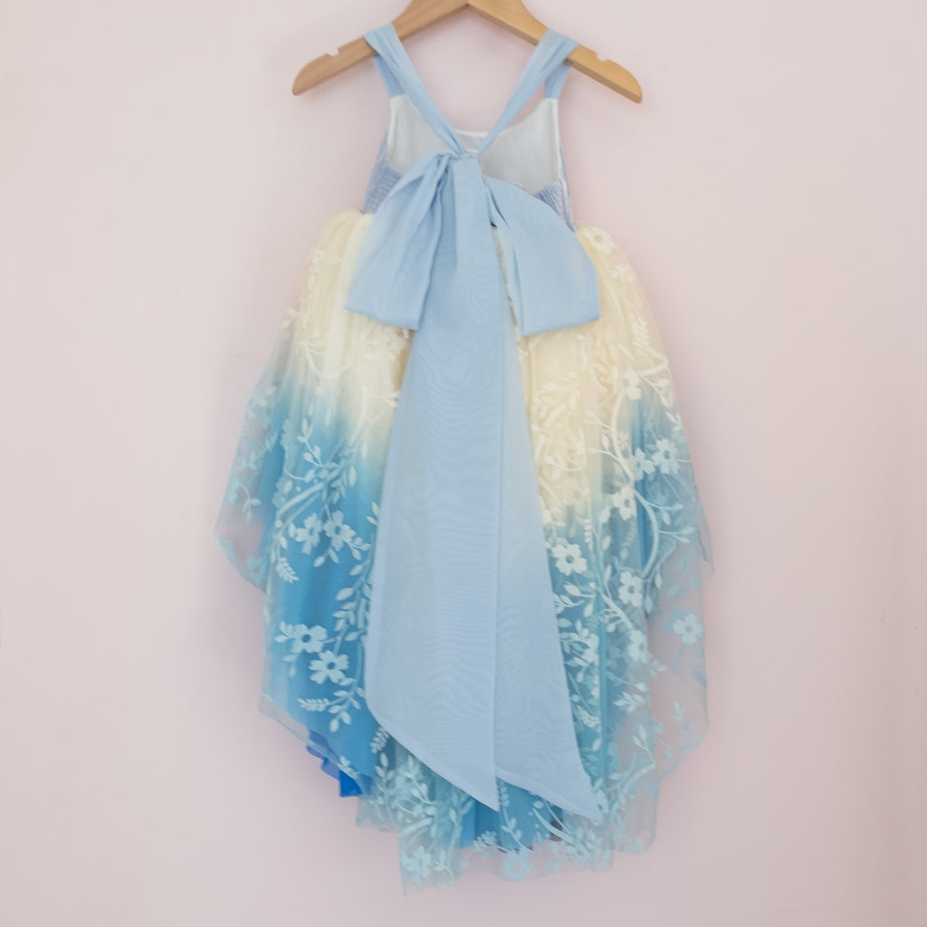 Blue Floral Unicorn - 12/18m Sample