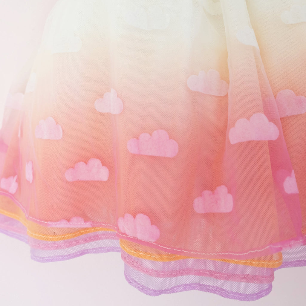 Sunset Cloud Unicorn Shortie - Material Flaw