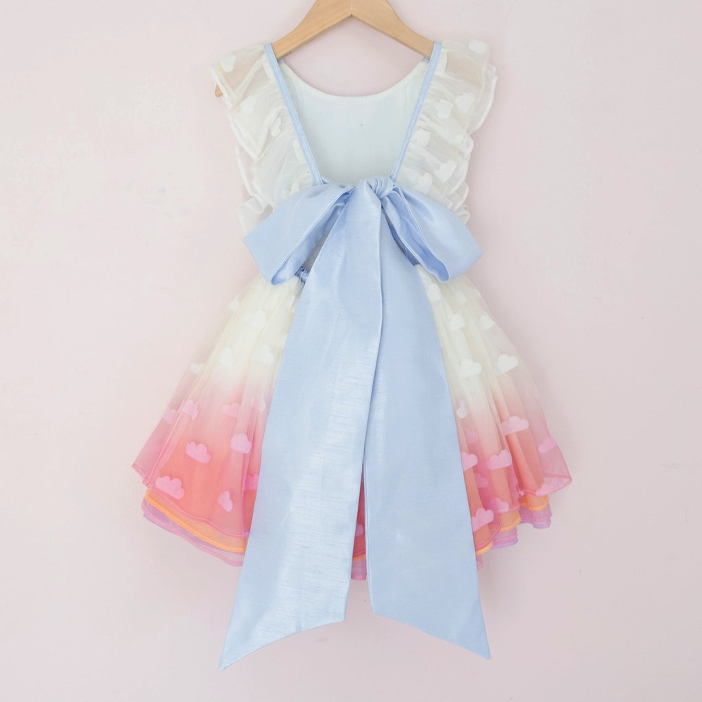 Sunset Cloud Unicorn Shortie - Material Flaw