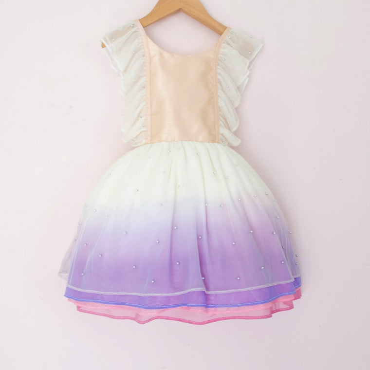 Bright Pearl Unicorn Shortie - Material Flaw