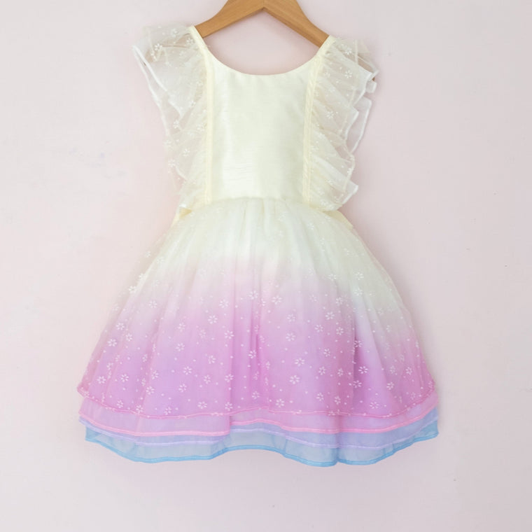 Pastel Rose Floral Unicorn Shortie - Material Flaw