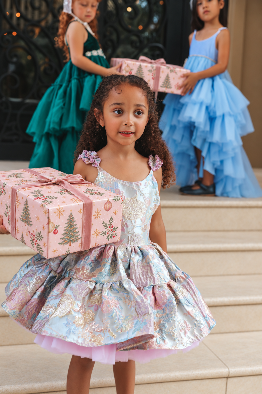 
                  
                    Holiday Tiered Shortie in Frosted Petals
                  
                