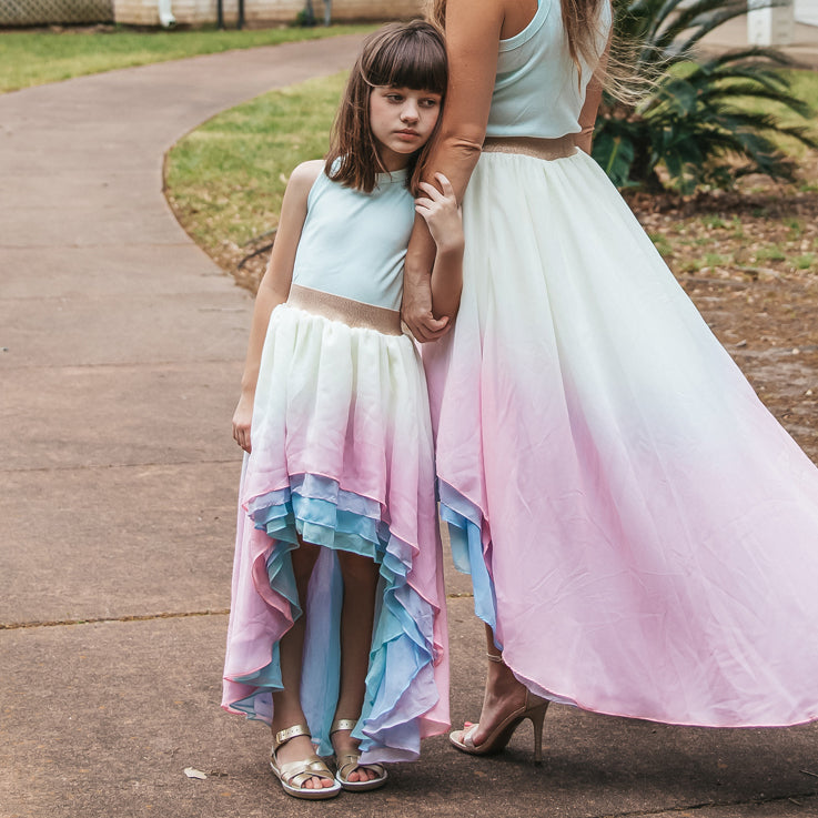 Dip Dyed Opal Skirt - Children - Material Flaw