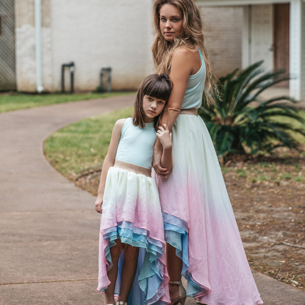 Dip Dyed Opal Skirt - Children - Material Flaw