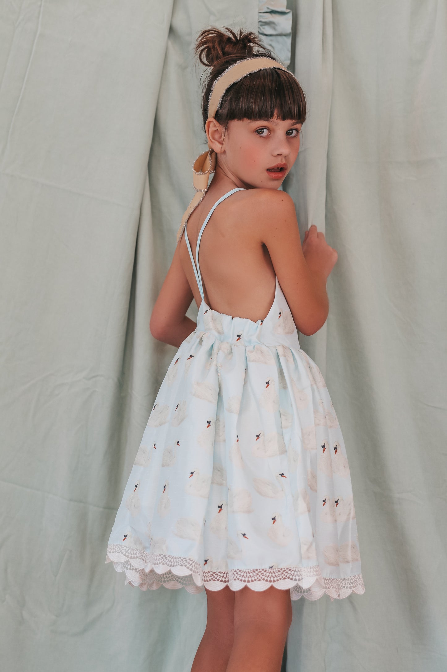 
                  
                    Swans A-Swimming Shortie - Heart Lace
                  
                