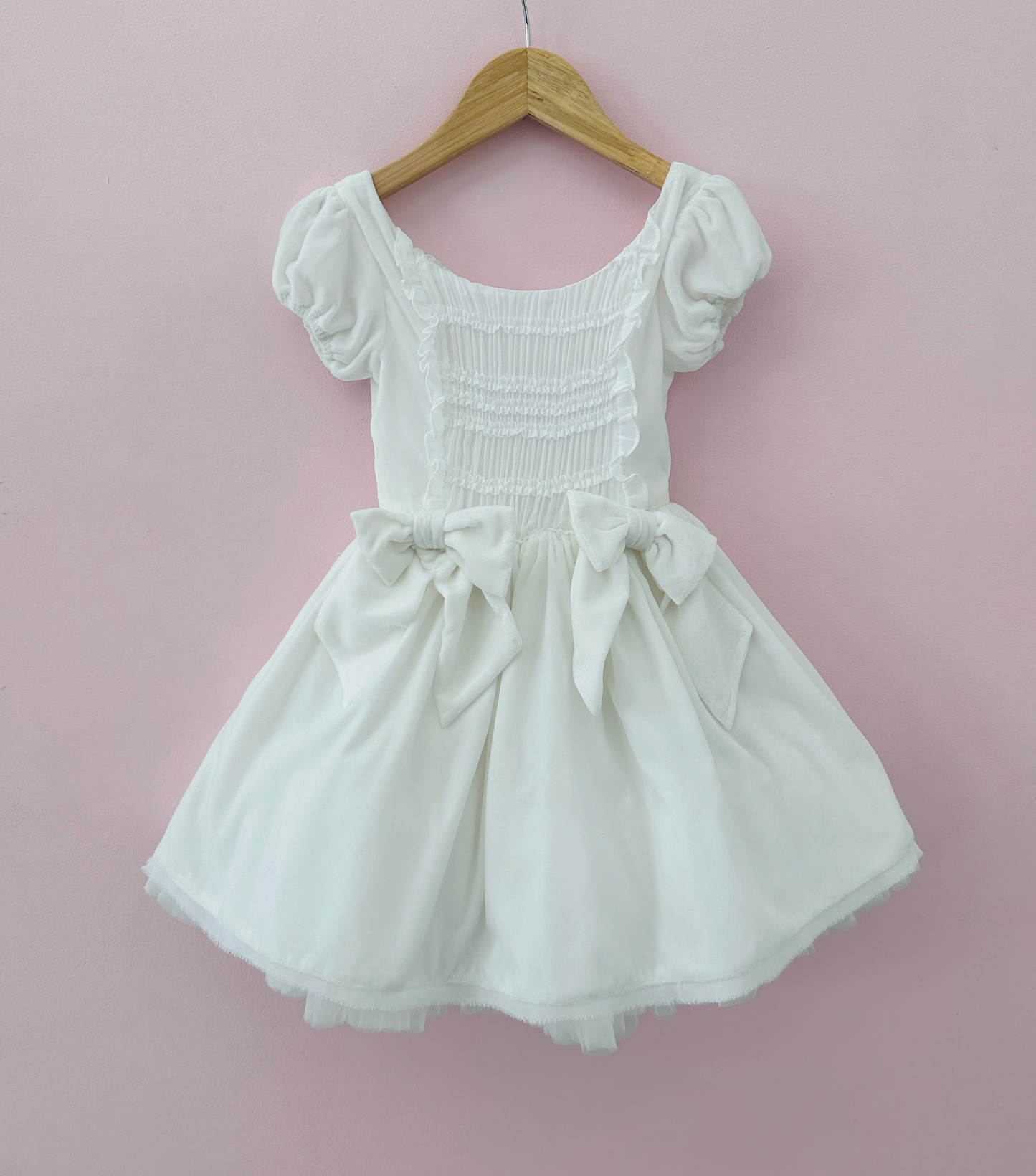 
                  
                    Rouched bodice Vivian ivory sample - 5Y
                  
                