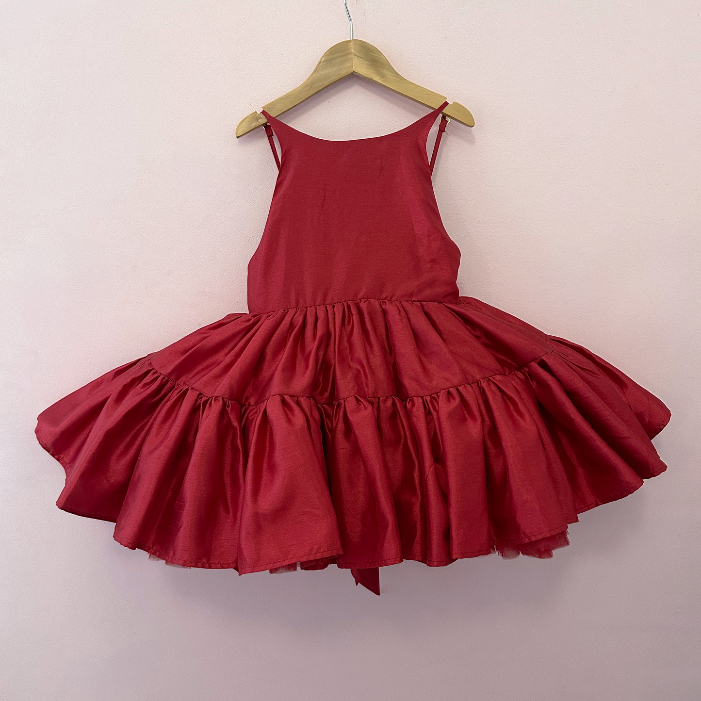 
                  
                    Red Tiered Pinafore Shortie Sample - 7Y
                  
                