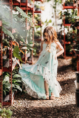Wild Lupine Ruffle Dress