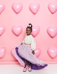Lavender Ombre Chiffon Skirt