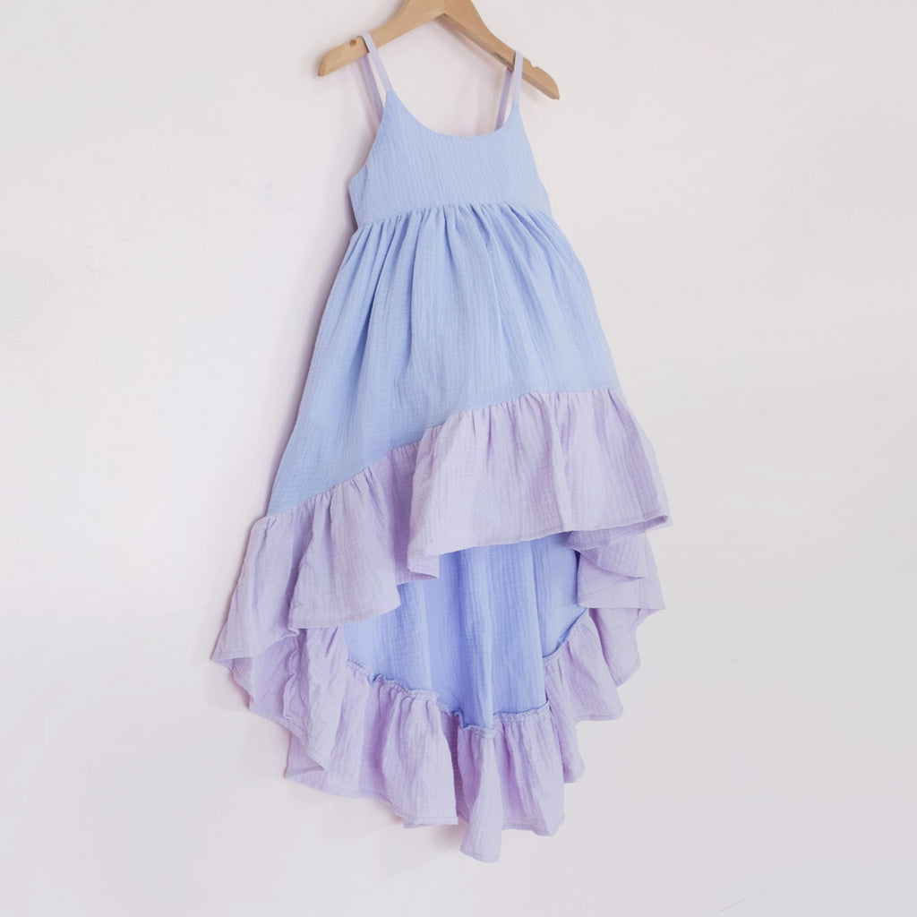 Periwinkle Ruffle Hem Windsong