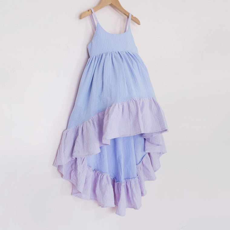 Periwinkle Ruffle Hem Windsong