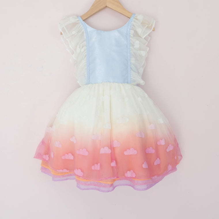 Sunset Cloud Unicorn Shortie