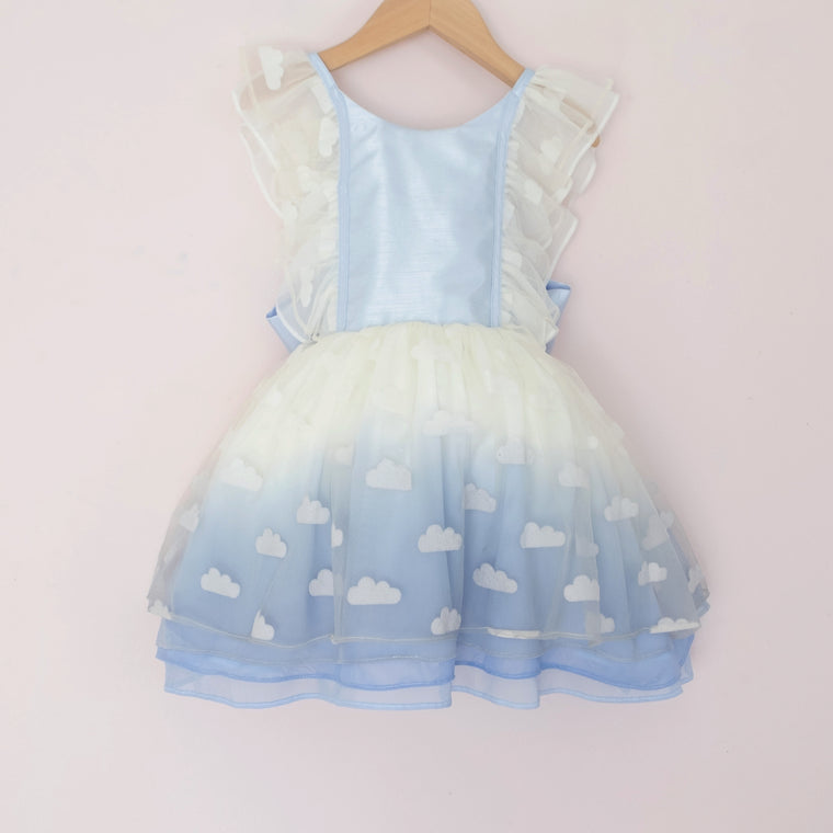 Blue Clouds Unicorn Shortie