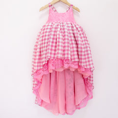 Pink Gingham Eliza - Material Flaw