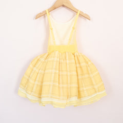Yellow Plaid Chiffon Shortie