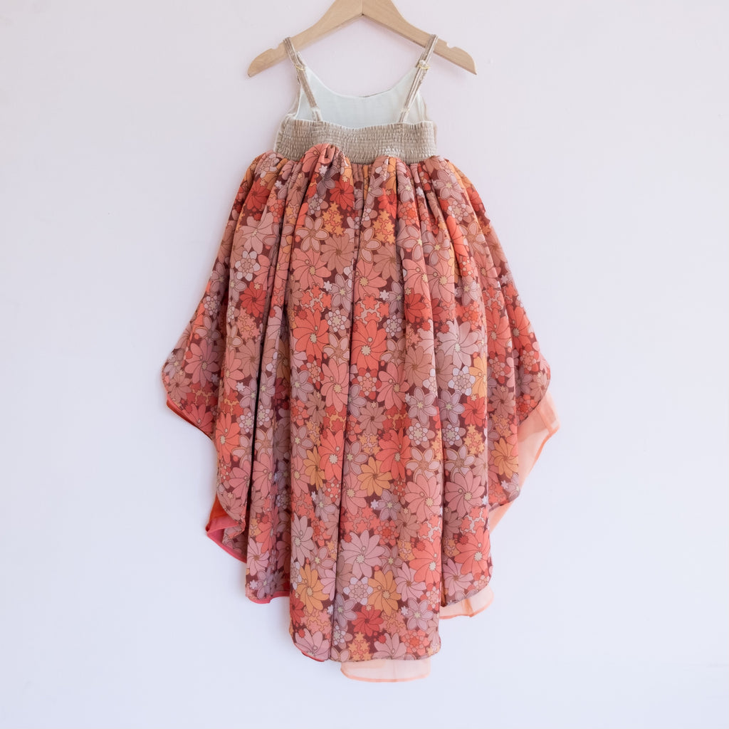 Persimmon Floral Chiffon