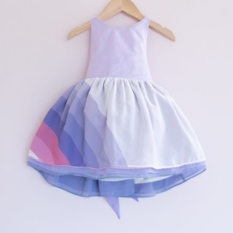 Purple Rainbow Chiffon Shortie