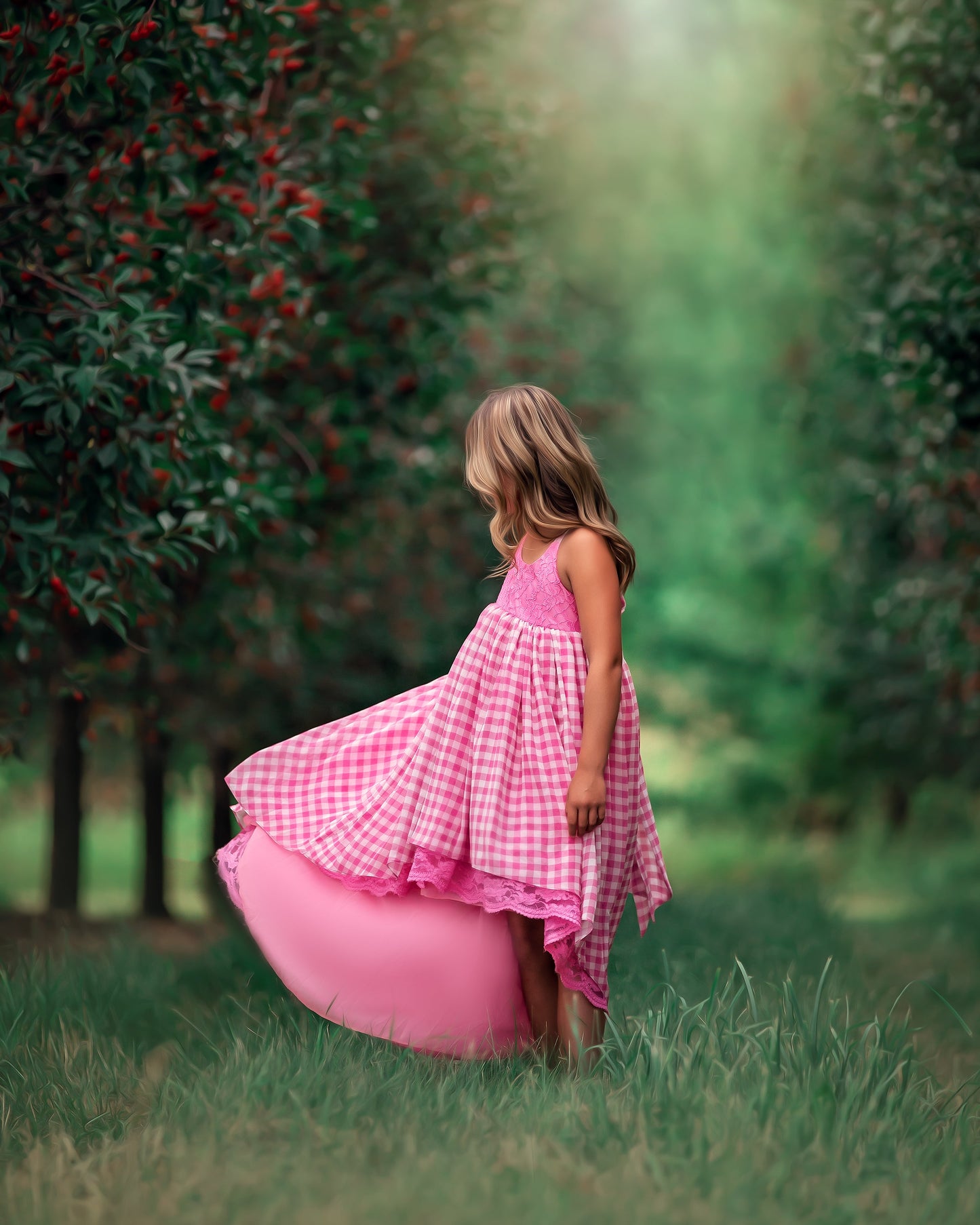 
                  
                    Pink Gingham Eliza - Material Flaw
                  
                