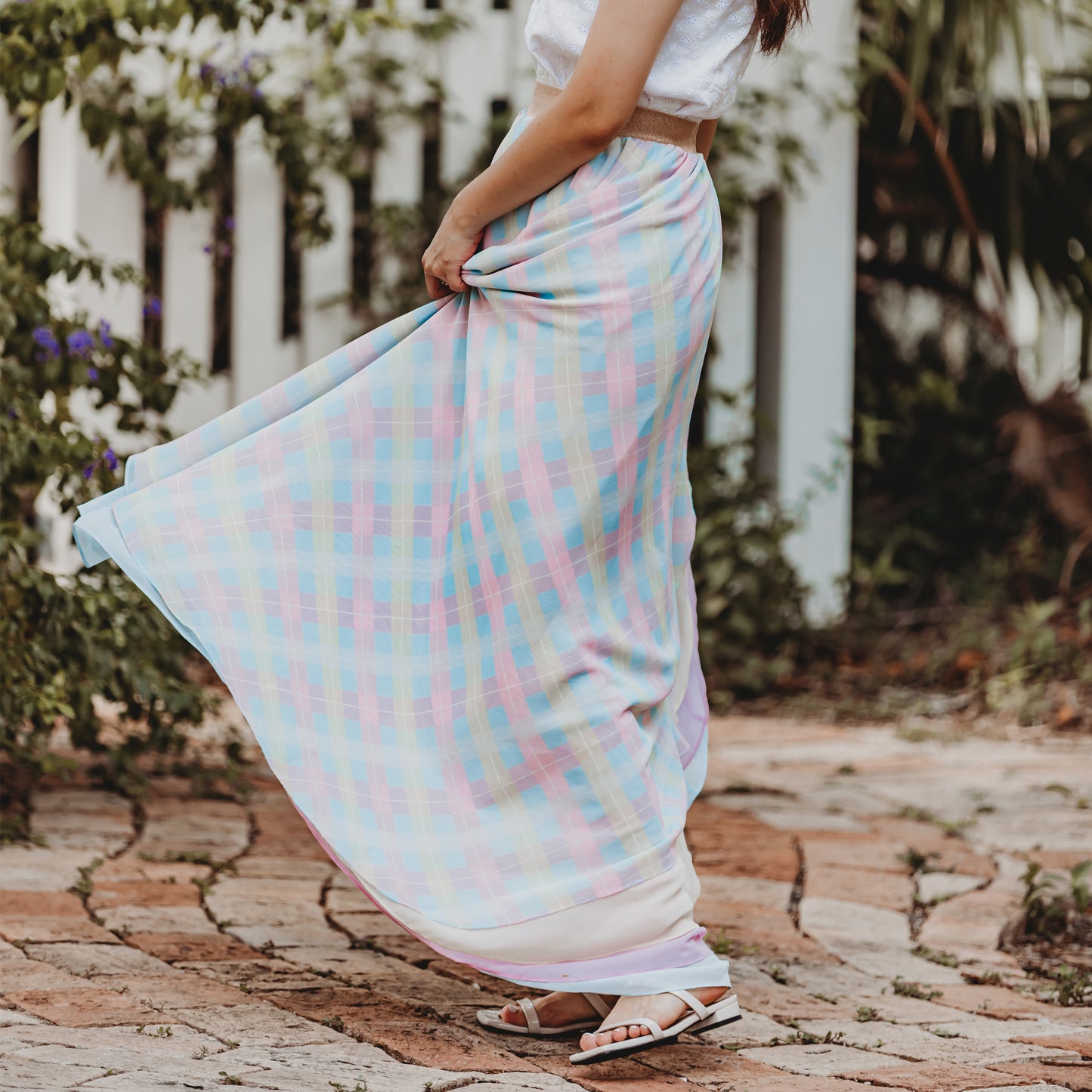 
                  
                    Women's Pastel Plaid Skirt
                  
                